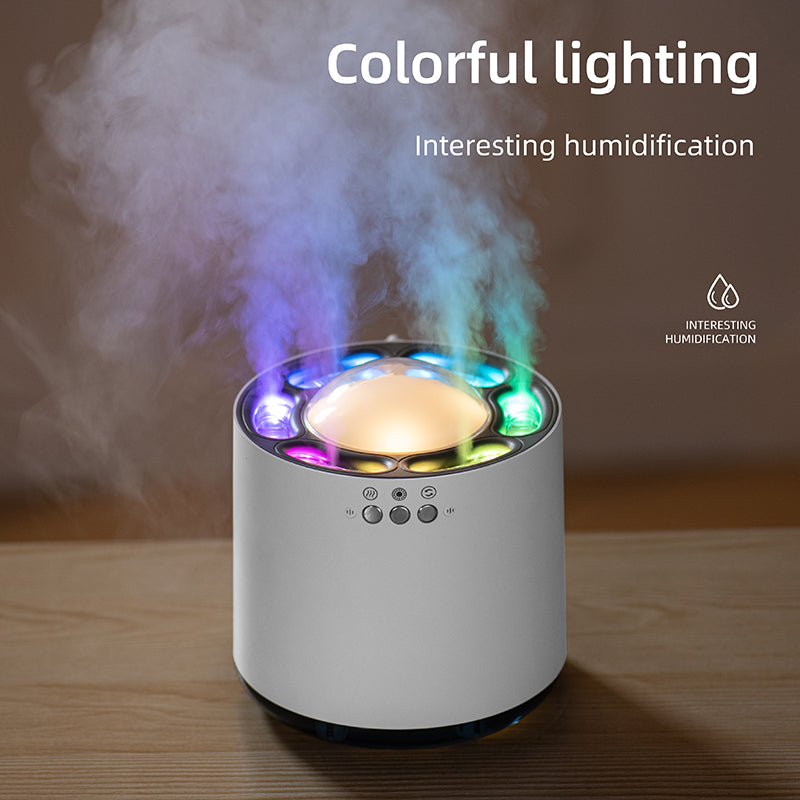Wholesale Voice Control Colorful LED Humidifier - 800ml USB Ultrasonic Cool Mist