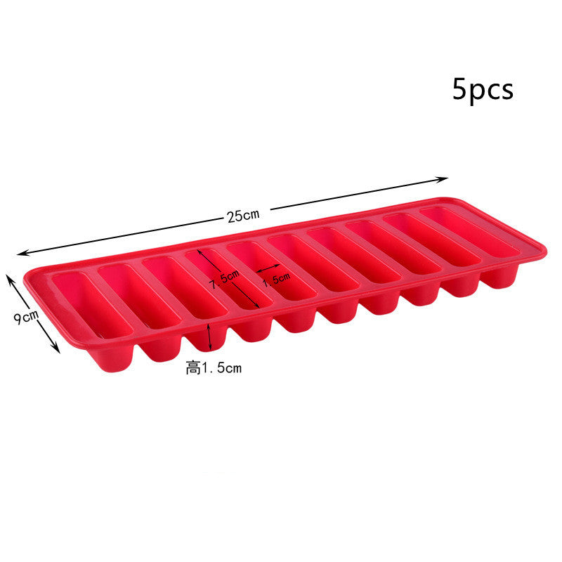 10-Finger Silicone Biscuit Mold – Food Grade DIY Cake Bakeware