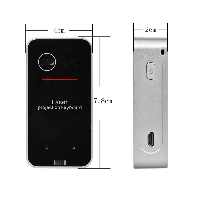 Virtual Laser Keyboard with Bluetooth: Wireless Projector Keyboard for Phone, Laptop & PC