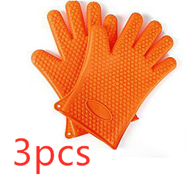 Food Grade Silicone BBQ Gloves – Heat Resistant Oven Mitts for Safe Cooking