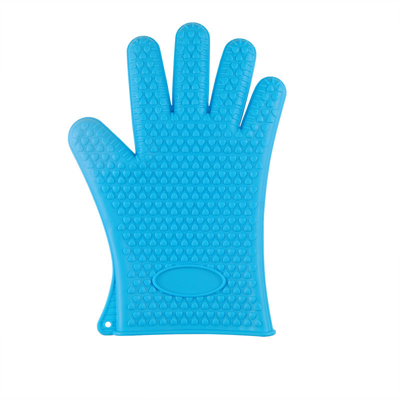 Food Grade Silicone BBQ Gloves – Heat Resistant Oven Mitts for Safe Cooking