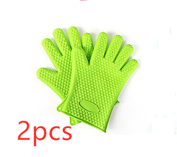 Food Grade Silicone BBQ Gloves – Heat Resistant Oven Mitts for Safe Cooking