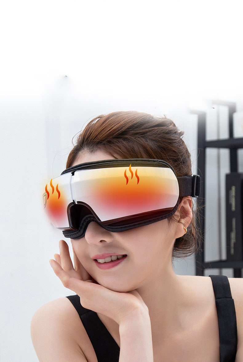Electric Eye Massager - Air Pressure, Hot Compress & Vibration, Bluetooth Enabled