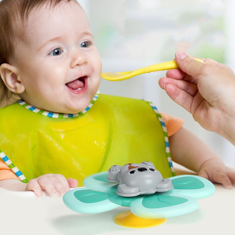 Spinning Top Baby Toy – Sucker Suction Cup Bath Toy, Creative Teether and Fun Baby Game