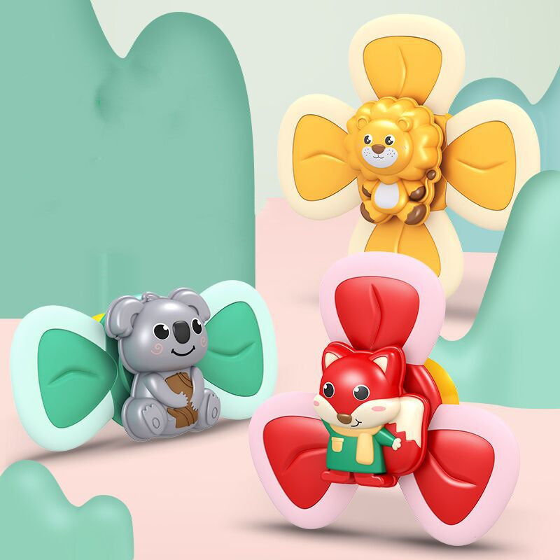 Spinning Top Baby Toy – Sucker Suction Cup Bath Toy, Creative Teether and Fun Baby Game