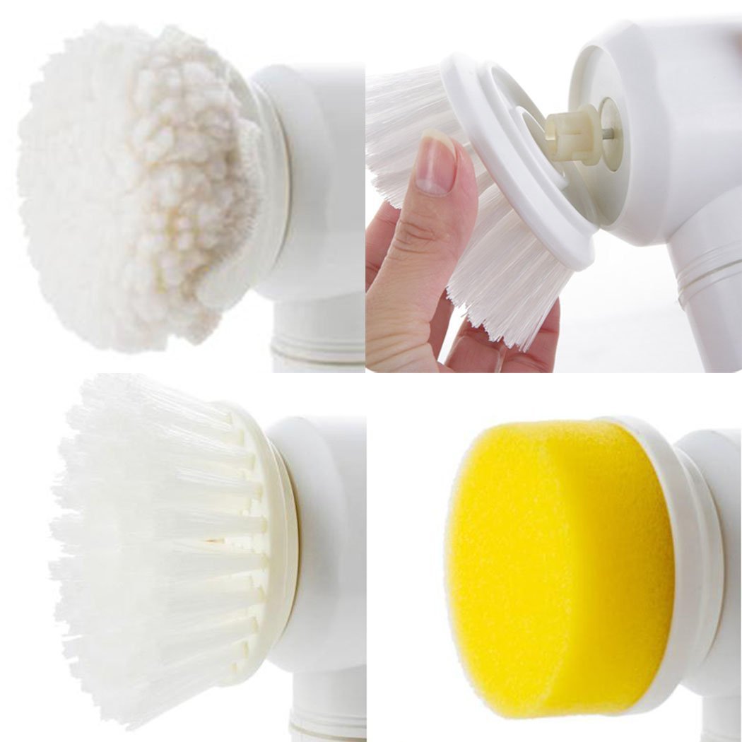 Electric Magic Cleaning Brush – 5-in-1 Bathtub and Household Scrubber