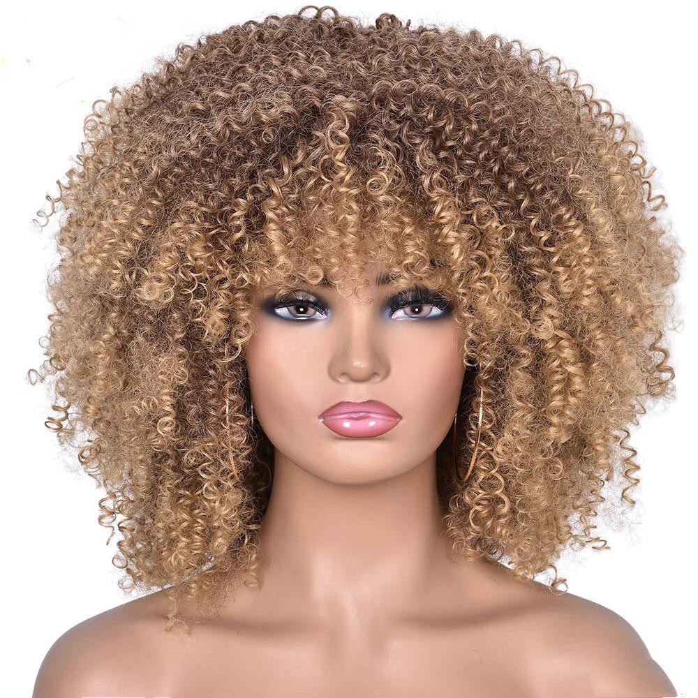 European & American Short Curly Wig for Women – Exotic Style 14inch
