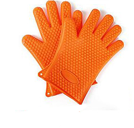 Food Grade Silicone BBQ Gloves – Heat Resistant Oven Mitts for Safe Cooking