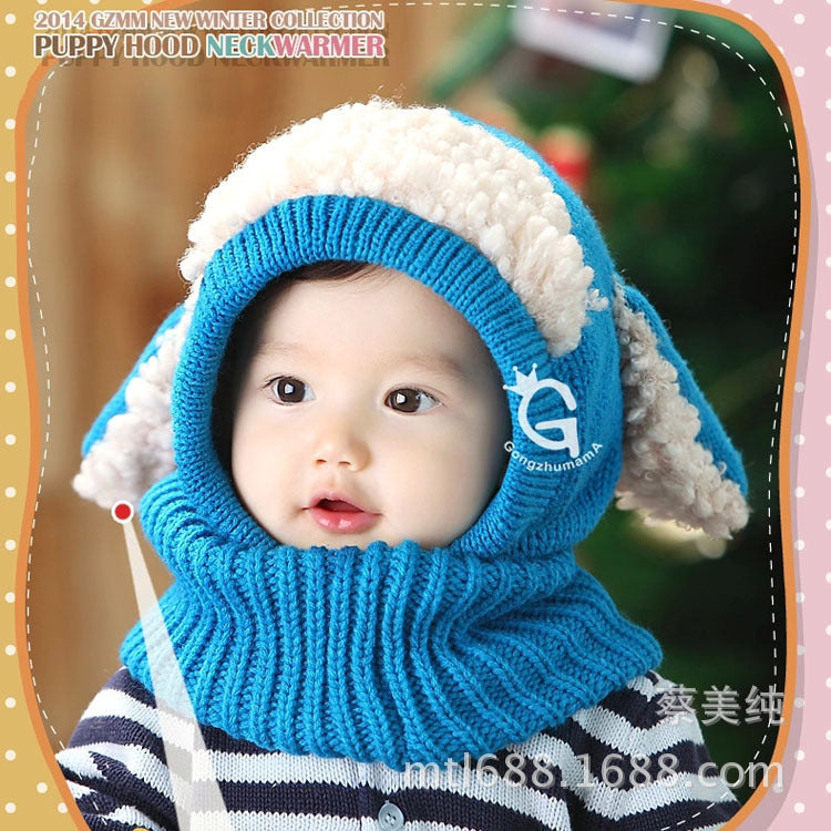 Kids’ Wool Hat & Scarf Set – Cozy Autumn/Winter Style