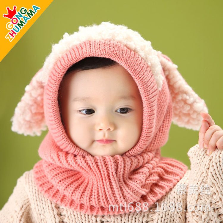 Kids’ Wool Hat & Scarf Set – Cozy Autumn/Winter Style