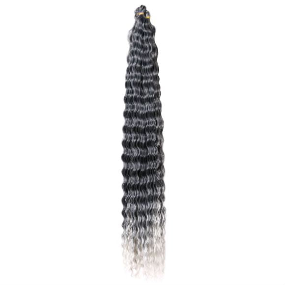 European & American Style Synthetic Fiber Wig – 32" Long, Multiple Colors Available