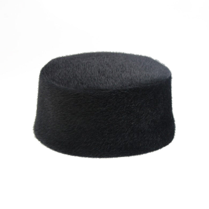 Hard Shell Mink Warm Muslim Sunday Hat – Nationality-Featured Cap for Men