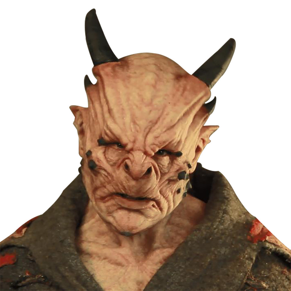 Halloween Bull Demon Horn Mask – Scary Latex Horned Mask for Parties & Cosplay