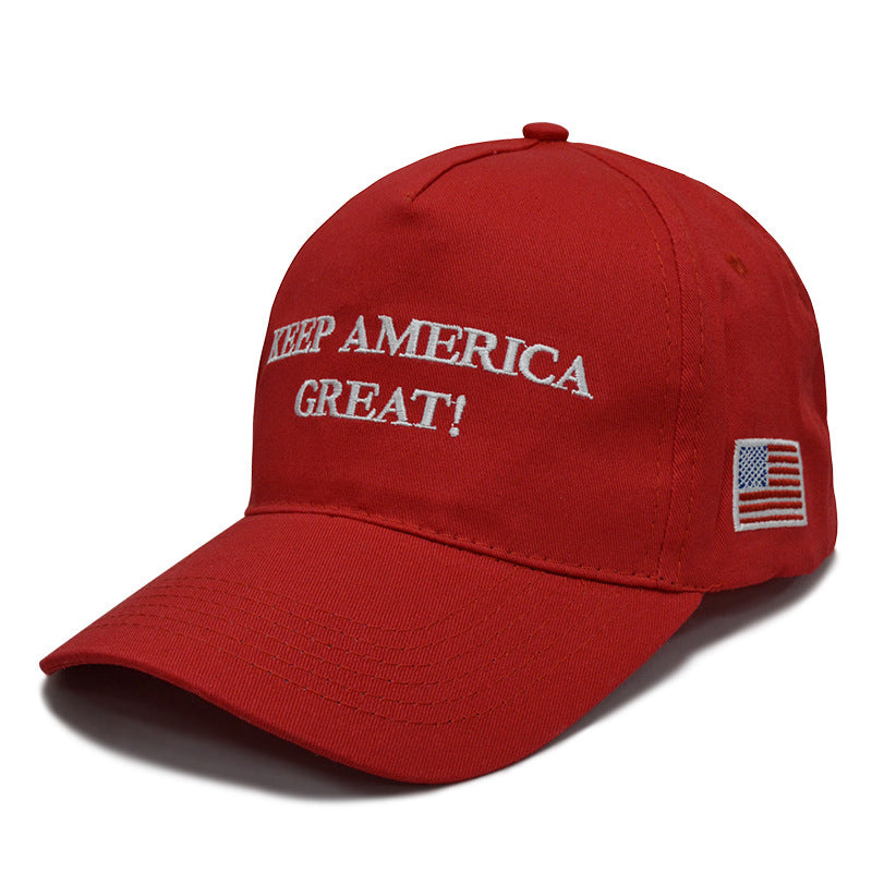 Hat Embroidery Trump New Foreign Trade Hot Cap Cross-border Baseball Cap Trump Hat Wholesale