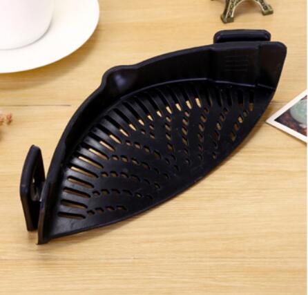 Silicone Clip-On Pot Funnel & Oil Strainer – Versatile Rice Washing Colander