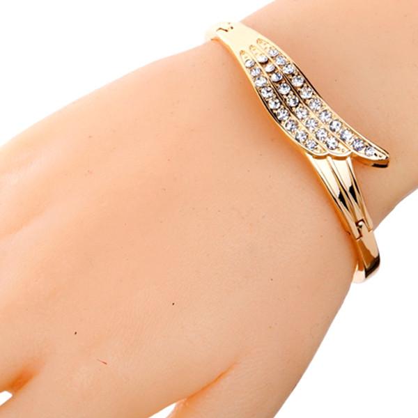 Angel Wing Full Diamond Bracelet - Fashion Boutique Jewelry