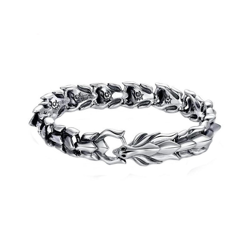 Men's Fashion Minimalist Keel Shape Alloy Bracelet – Silver & Gold
