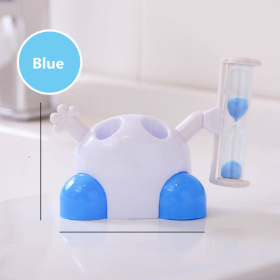 Hourglass Toothbrush Holder Timer – 3-Minute Sand Timer for Kids & Adults