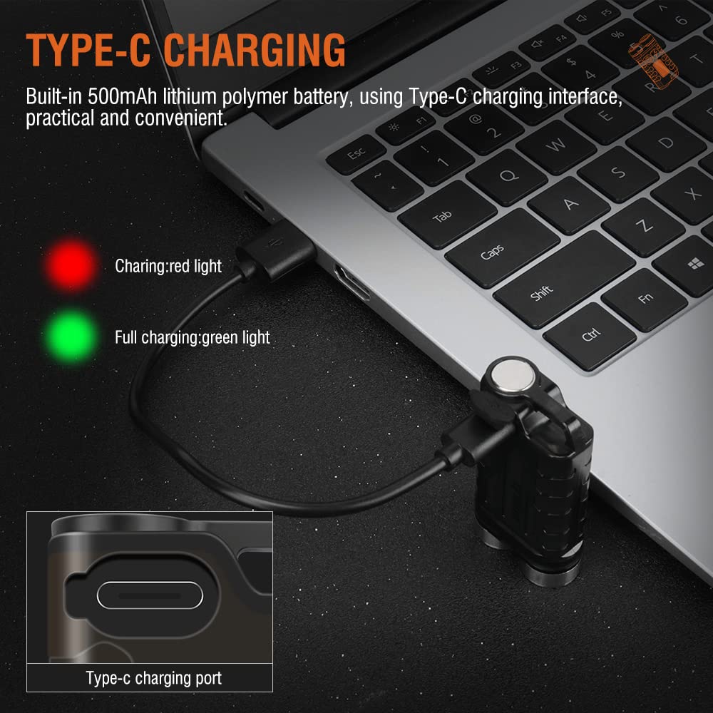 Mini Keychain Multifunctional Flashlight - Portable and Stylish LED Light