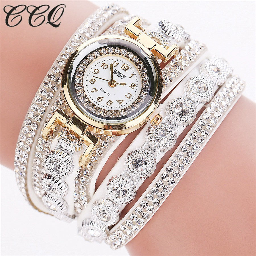 Korean Velvet Strap Diamond Women's Bracelet Watch – Hot Selling Ladies' Watch