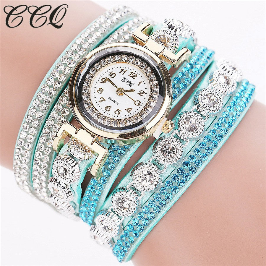 Korean Velvet Strap Diamond Women's Bracelet Watch – Hot Selling Ladies' Watch