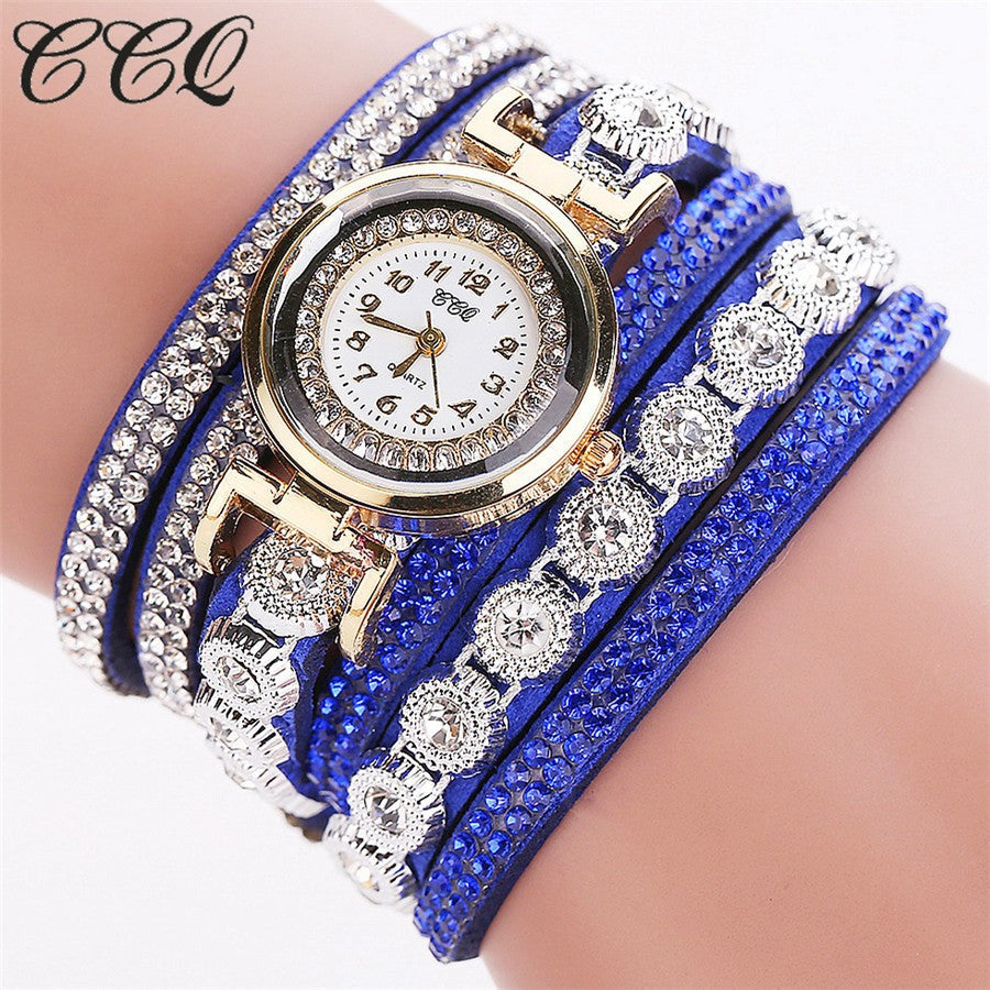 Korean Velvet Strap Diamond Women's Bracelet Watch – Hot Selling Ladies' Watch