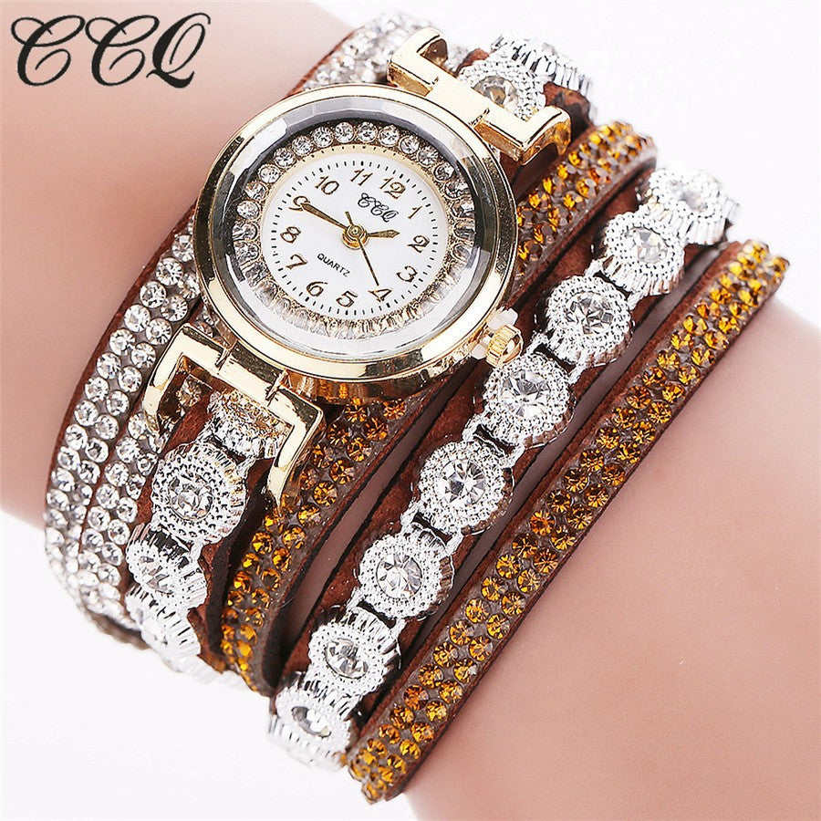 Korean Velvet Strap Diamond Women's Bracelet Watch – Hot Selling Ladies' Watch