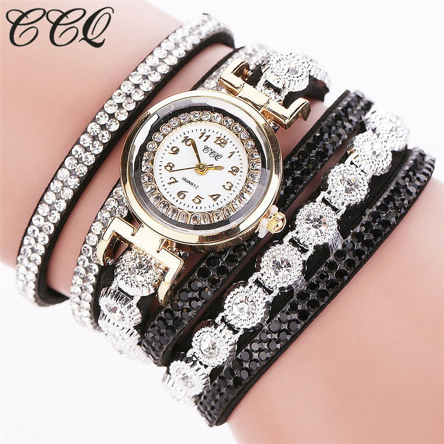Korean Velvet Strap Diamond Women's Bracelet Watch – Hot Selling Ladies' Watch