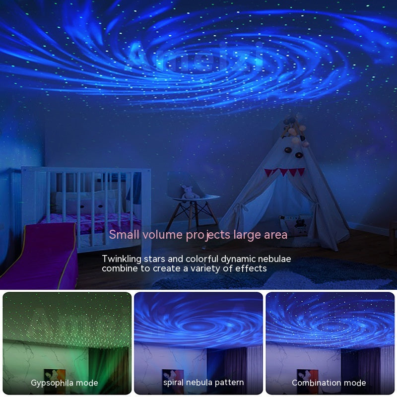 APP-Controlled Starry Sky Projector Night Lamp with Bluetooth Music & Remote Control