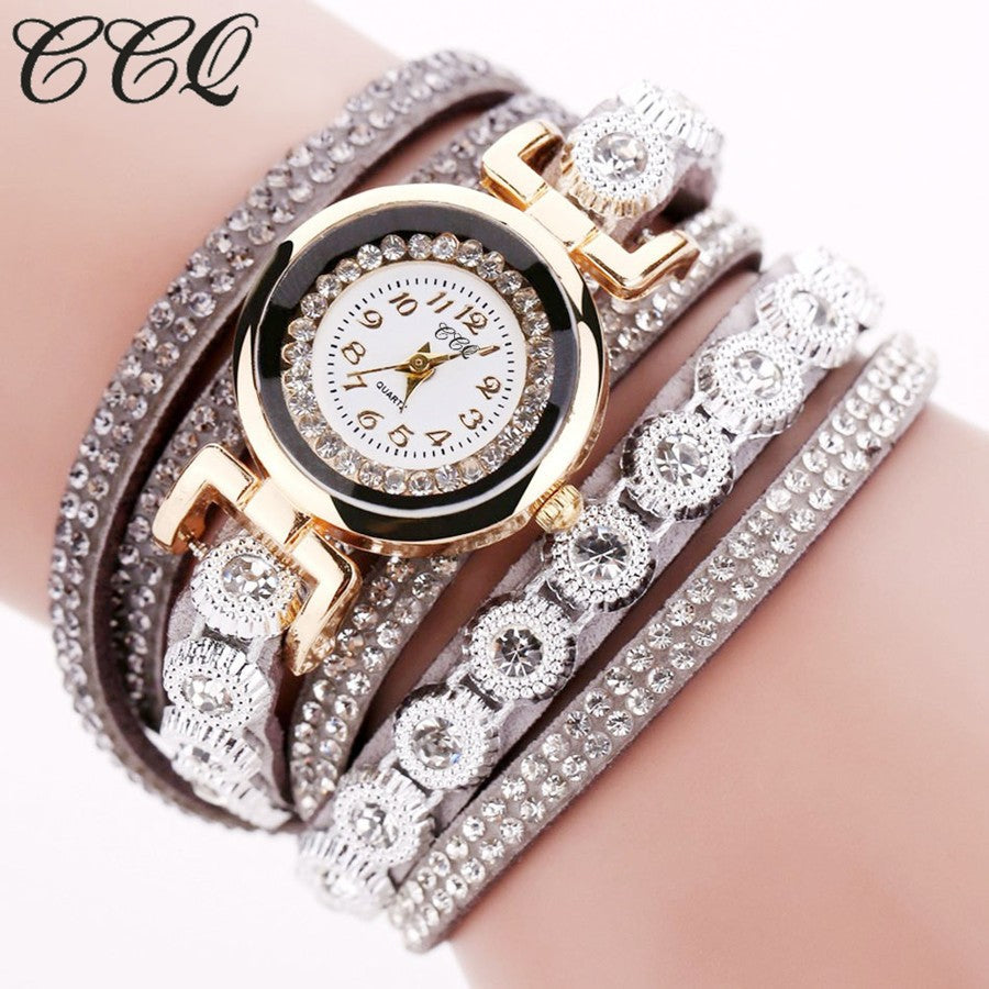 Korean Velvet Strap Diamond Women's Bracelet Watch – Hot Selling Ladies' Watch