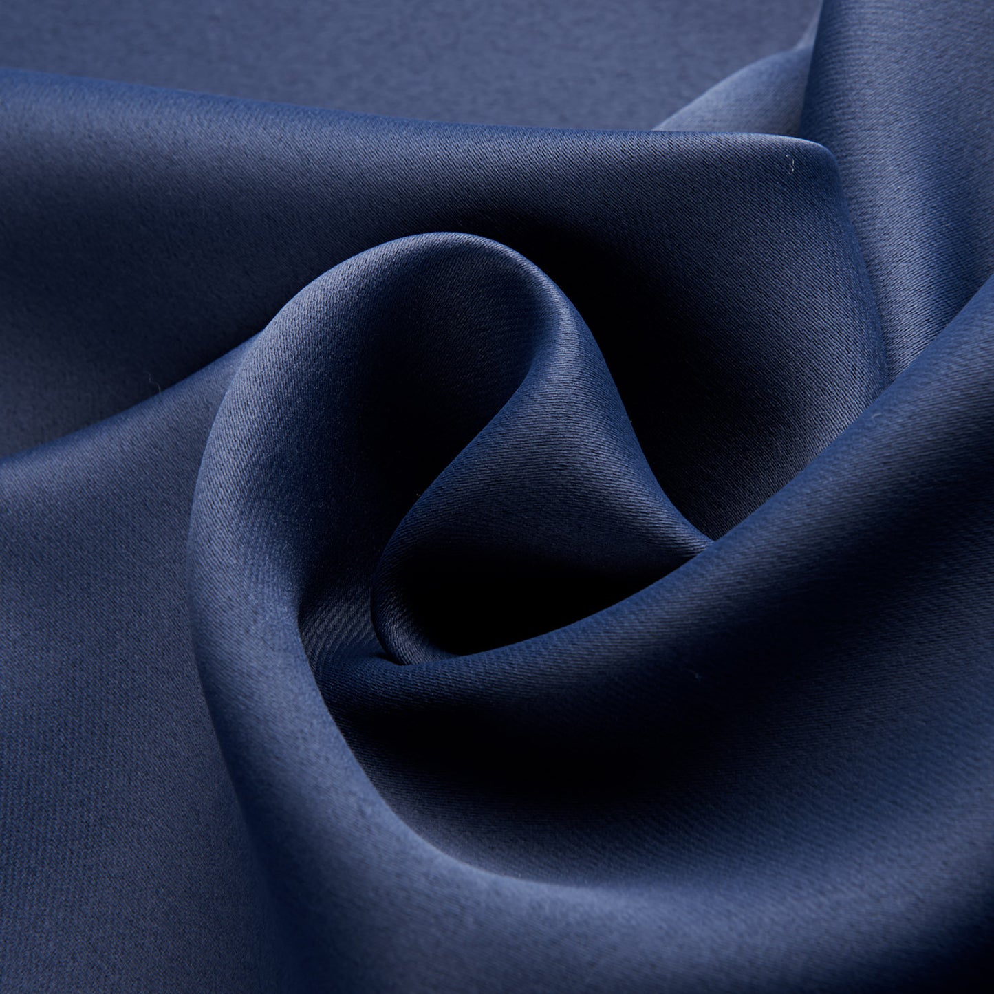 Dark Blue Blackout Curtains - Printed Fabric for Bedroom, Modern Vertical Design