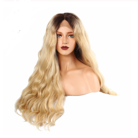 Long Curly Hair Wig Set – 72cm High-Temperature Fiber, Natural Look