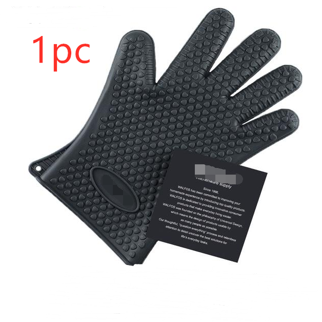 Food Grade Silicone BBQ Gloves – Heat Resistant Oven Mitts for Safe Cooking