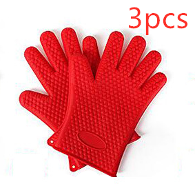 Food Grade Silicone BBQ Gloves – Heat Resistant Oven Mitts for Safe Cooking