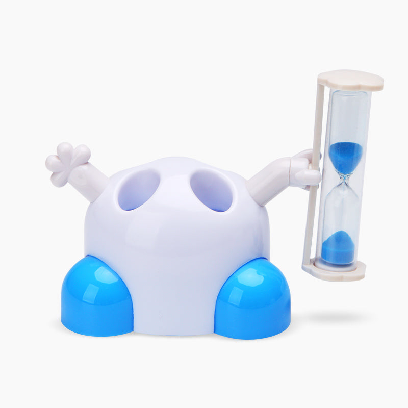 Hourglass Toothbrush Holder Timer – 3-Minute Sand Timer for Kids & Adults