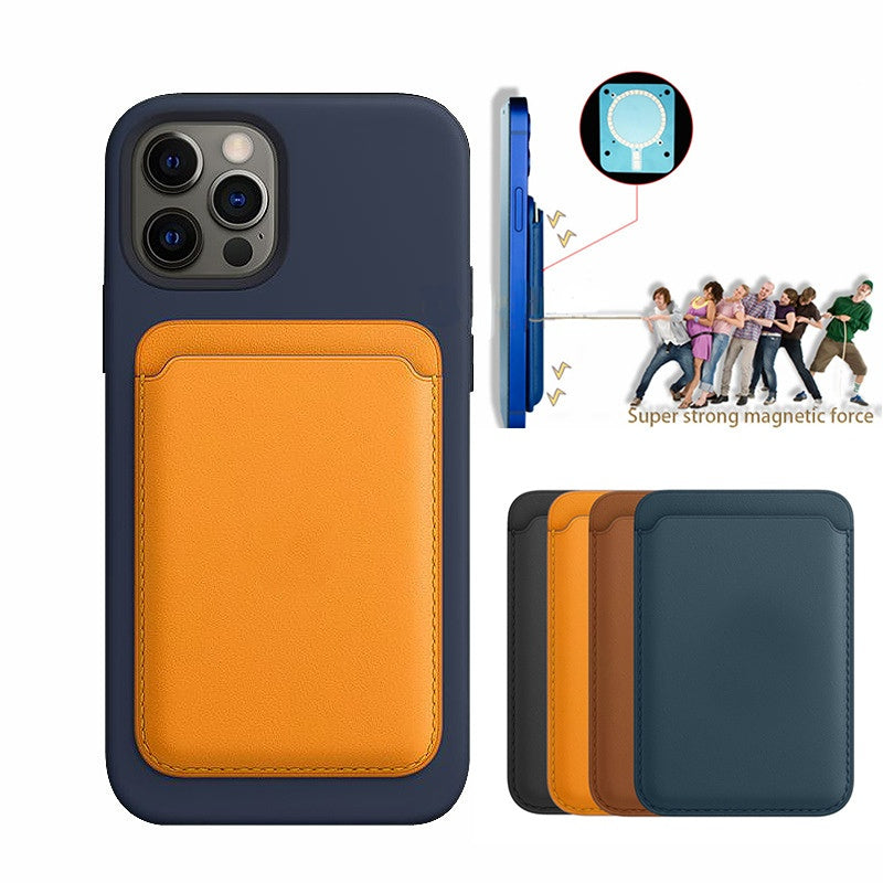 Luxury Leather MagSafe Card Holder Wallet Case for iPhone 12/13/14 Pro Max