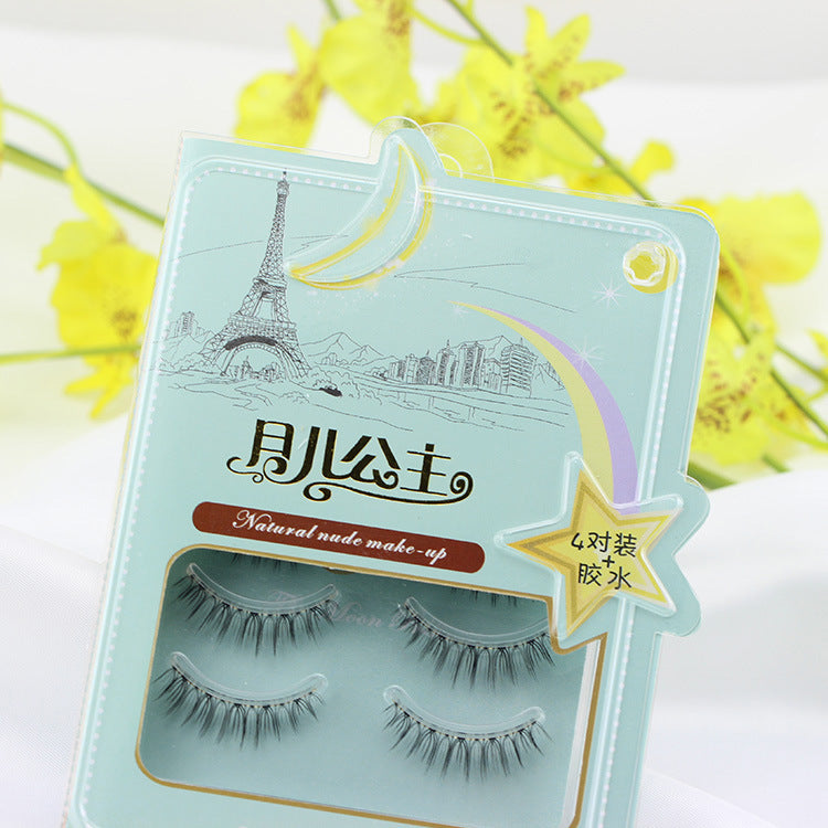 Natural Lifelike Extravagant False Eyelashes - 3D Cross-Section Style