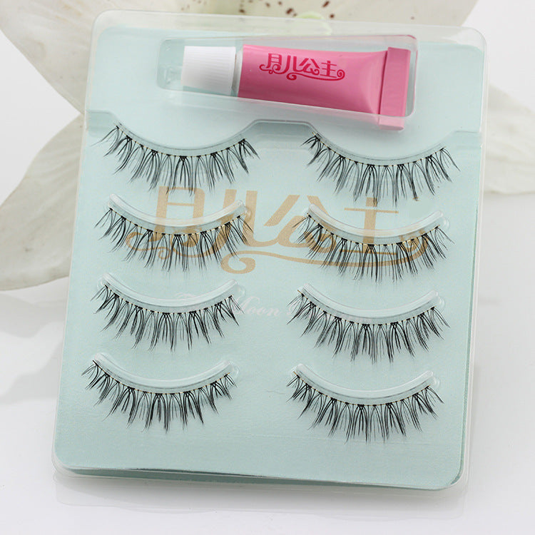 Natural Lifelike Extravagant False Eyelashes - 3D Cross-Section Style