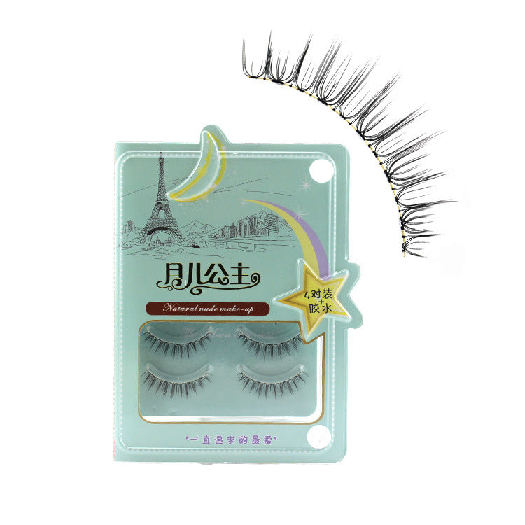 Natural Lifelike Extravagant False Eyelashes - 3D Cross-Section Style