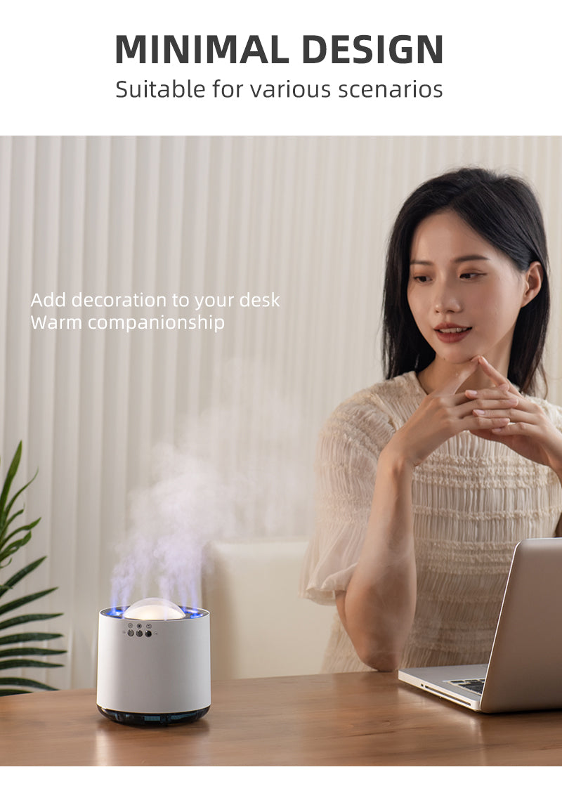 Wholesale Voice Control Colorful LED Humidifier - 800ml USB Ultrasonic Cool Mist