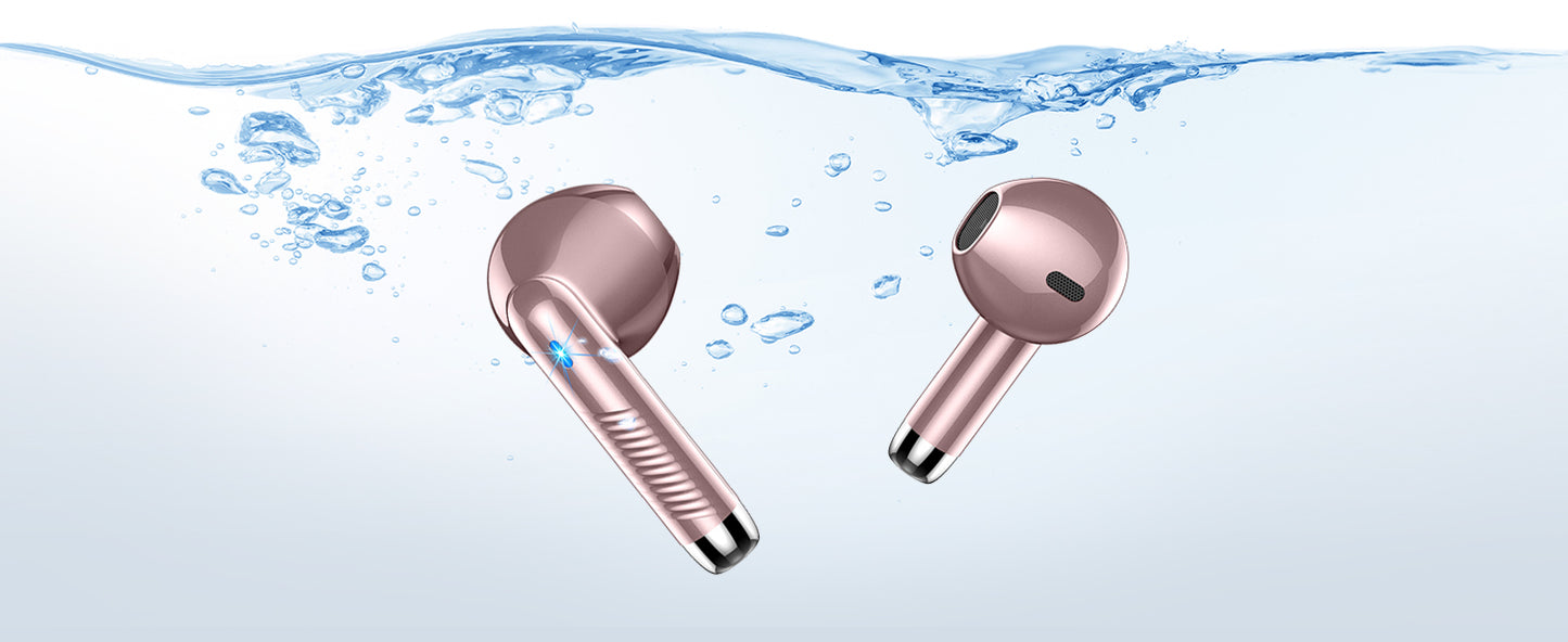 Bluetooth 5.3 Wireless Earbuds with Noise Cancelling Mic & 40H Playback