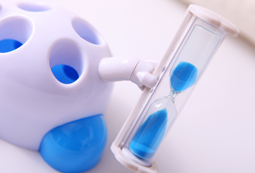Hourglass Toothbrush Holder Timer – 3-Minute Sand Timer for Kids & Adults