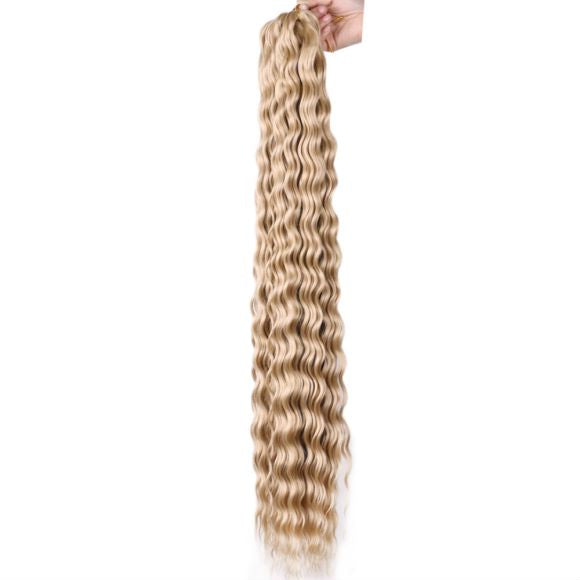 European & American Style Synthetic Fiber Wig – 32" Long, Multiple Colors Available
