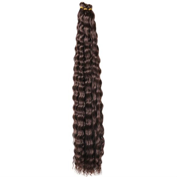 European & American Style Synthetic Fiber Wig – 32" Long, Multiple Colors Available