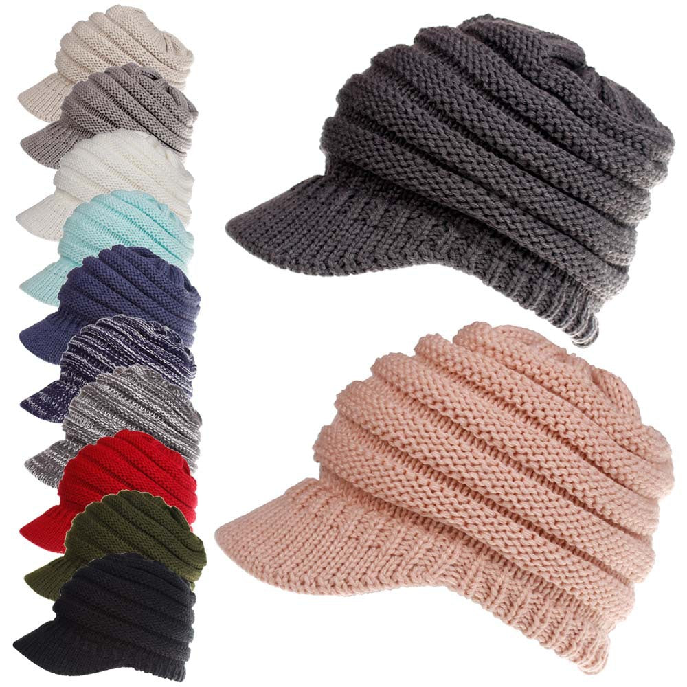 Women’s Knit Baseball Cap – Stylish & Cozy