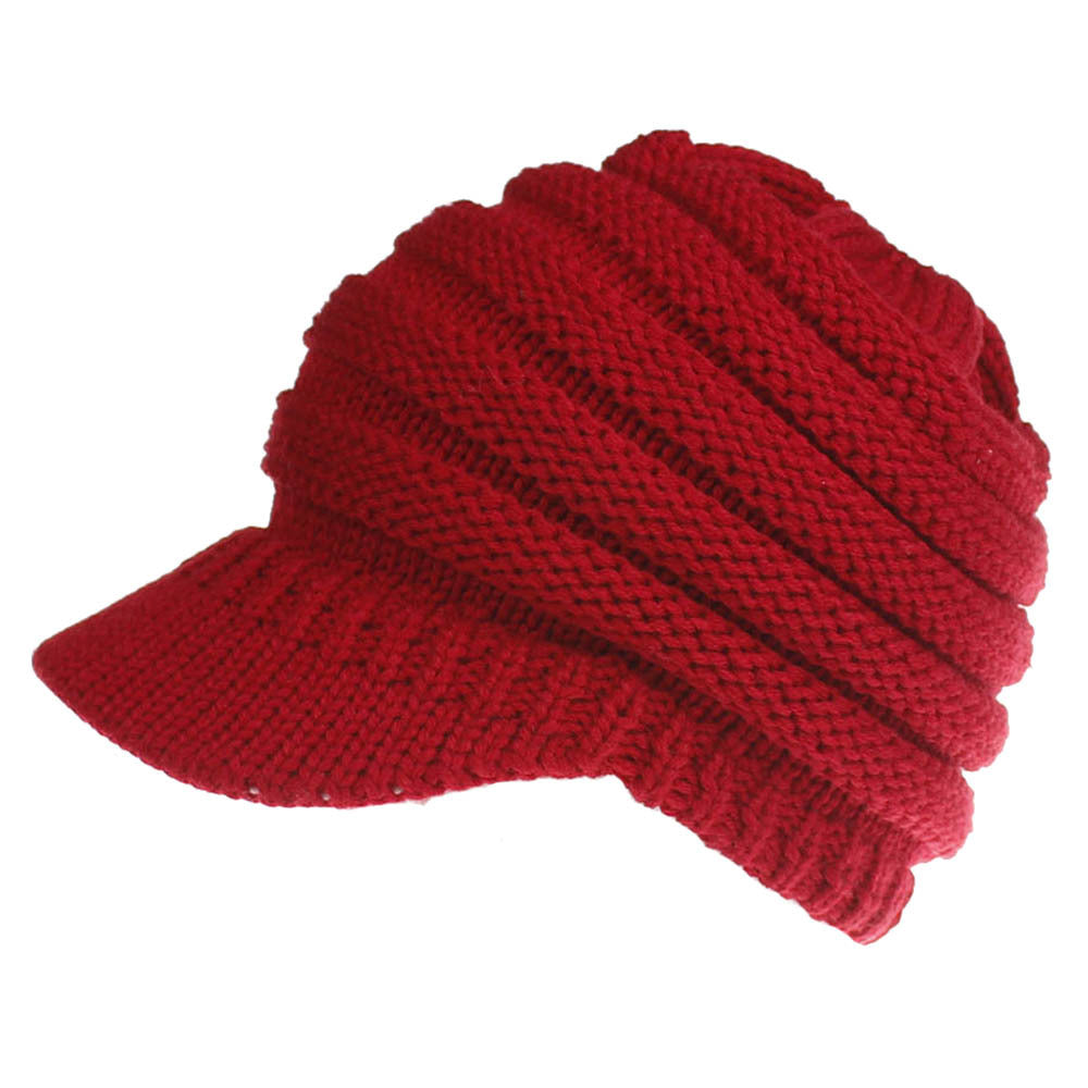 Women’s Knit Baseball Cap – Stylish & Cozy
