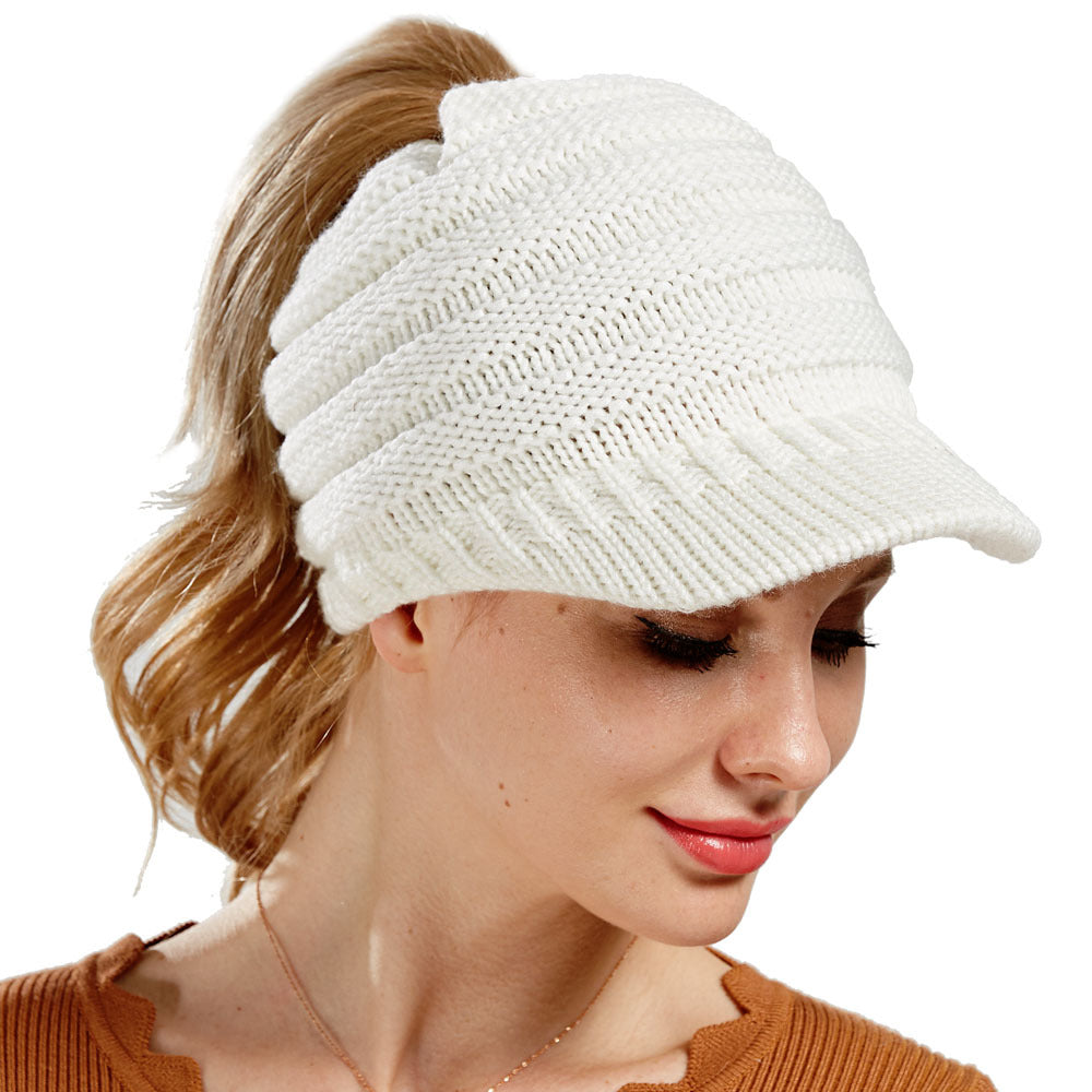 Women’s Knit Baseball Cap – Stylish & Cozy
