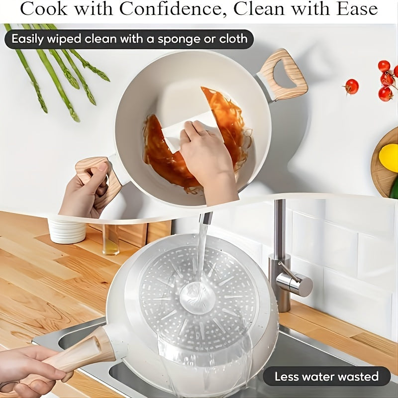 Aoran 15-Piece Nonstick Cookware Set With Detachable Handle – Induction, Dishwasher & Oven Safe