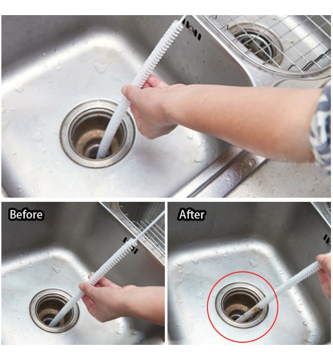 Japanese Sewer Hair Cleaning Stick – Flexible Drain Cleaning Tool for Sinks and Pipes