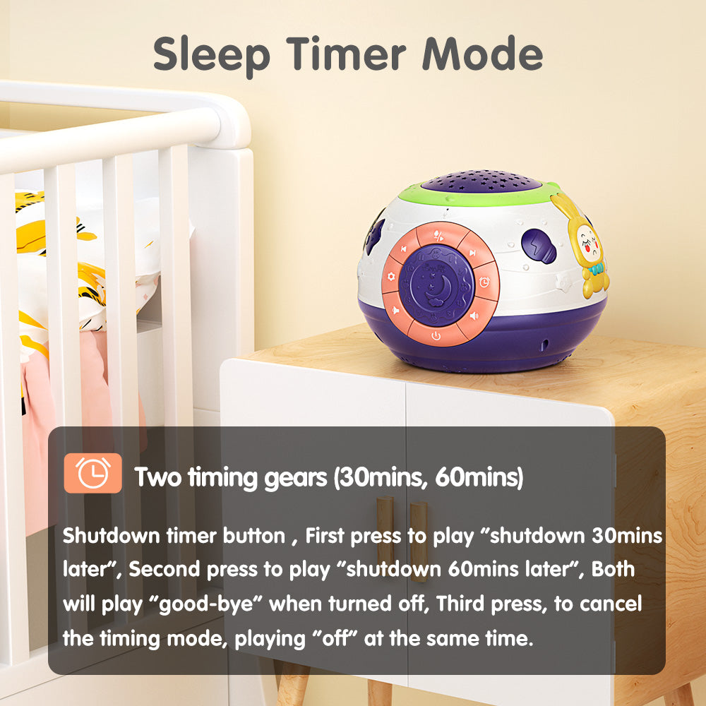 Starry Sky Night Light Projector for Kids – Musical & Color Changing Lamp